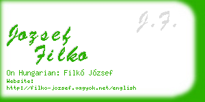 jozsef filko business card